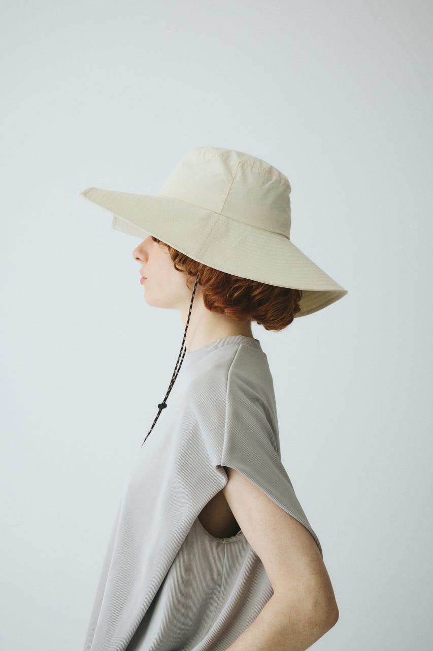 ［予約］Square brim hat WHT FREE