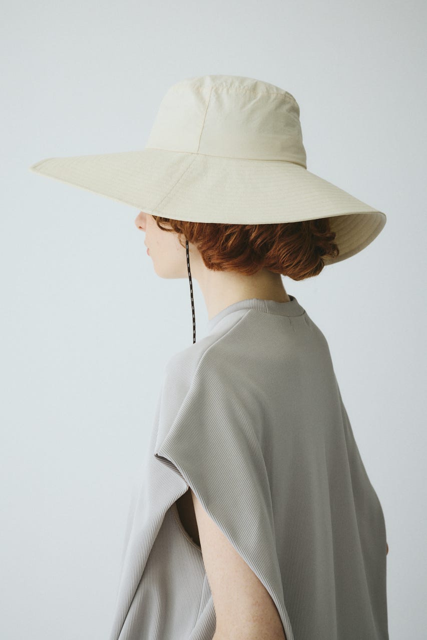 ［予約］Square brim hat WHT FREE