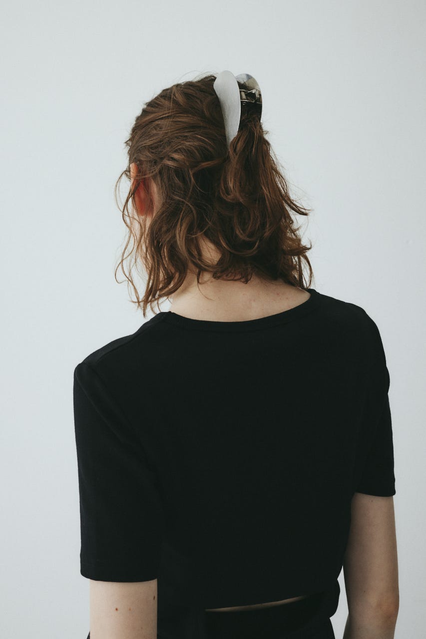 ［予約］Half moon hair clip SLV FREE