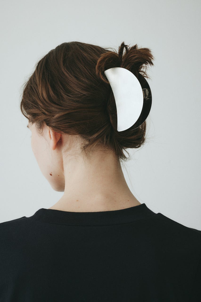 ［予約］Half moon hair clip SLV FREE