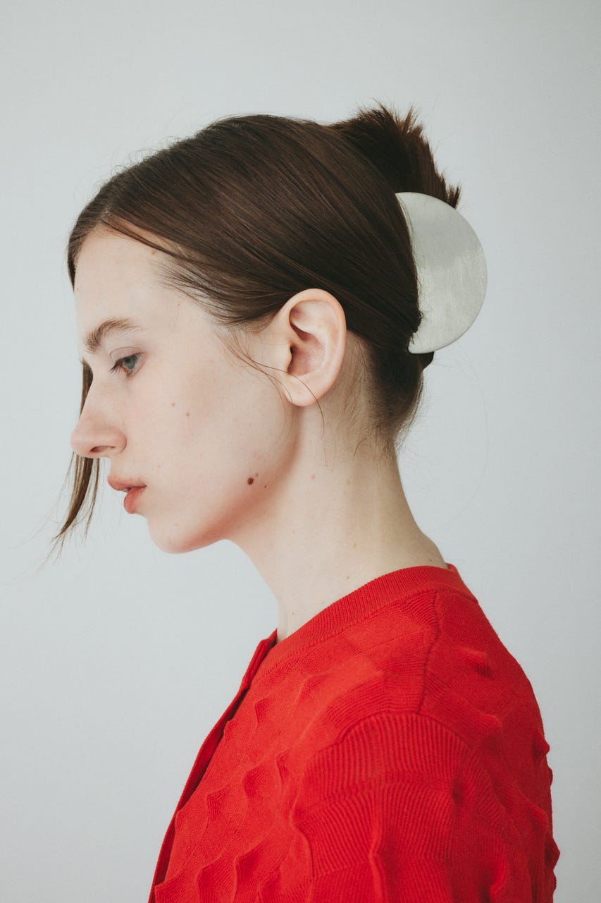 ［予約］Half moon hair clip SLV FREE