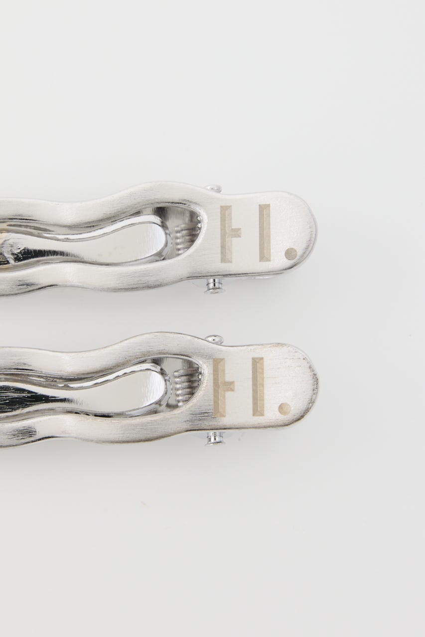 ［予約］H.wave hollow hair clip SLV FREE
