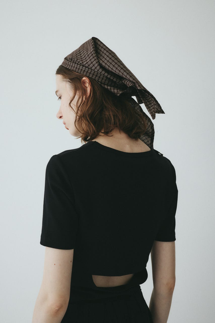 ［予約］Checked headscarf 柄BRN FREE