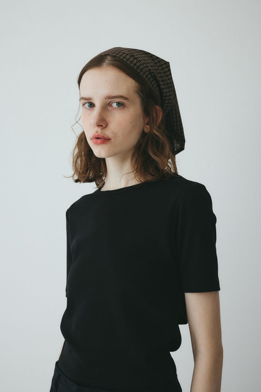 ［予約］Checked headscarf 柄BRN FREE