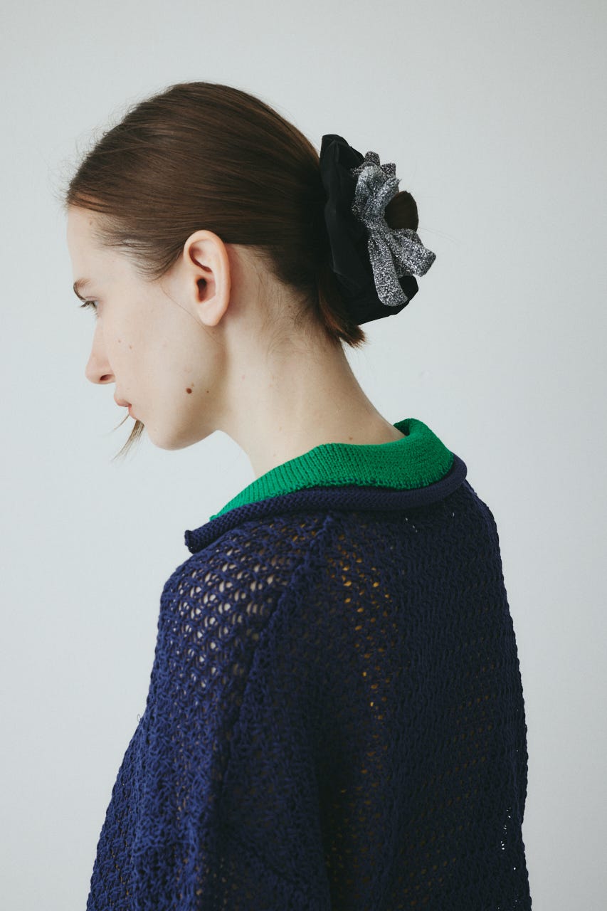 ［予約］Ribbon set scrunchie BLK FREE