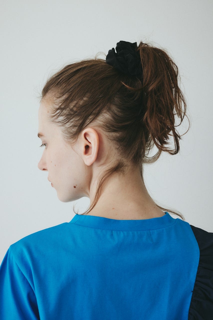 ［予約］Ribbon set scrunchie BLK FREE