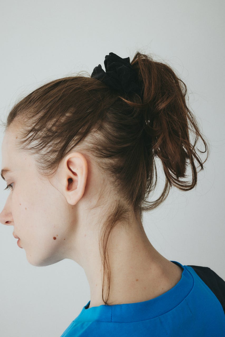 ［予約］Ribbon set scrunchie BLK FREE