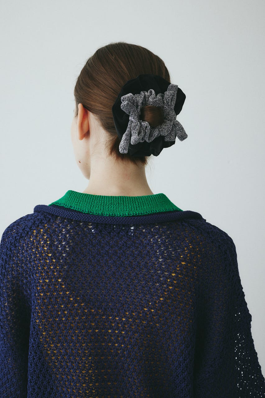 ［予約］Ribbon set scrunchie BLK FREE