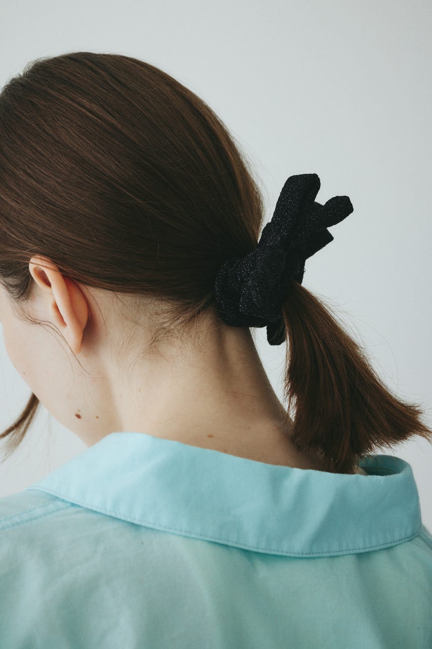 ［予約］Ribbon set scrunchie BRN FREE