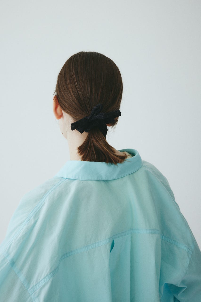 ［予約］Ribbon set scrunchie BRN FREE