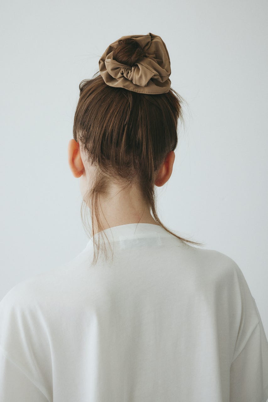 ［予約］Ribbon set scrunchie BRN FREE