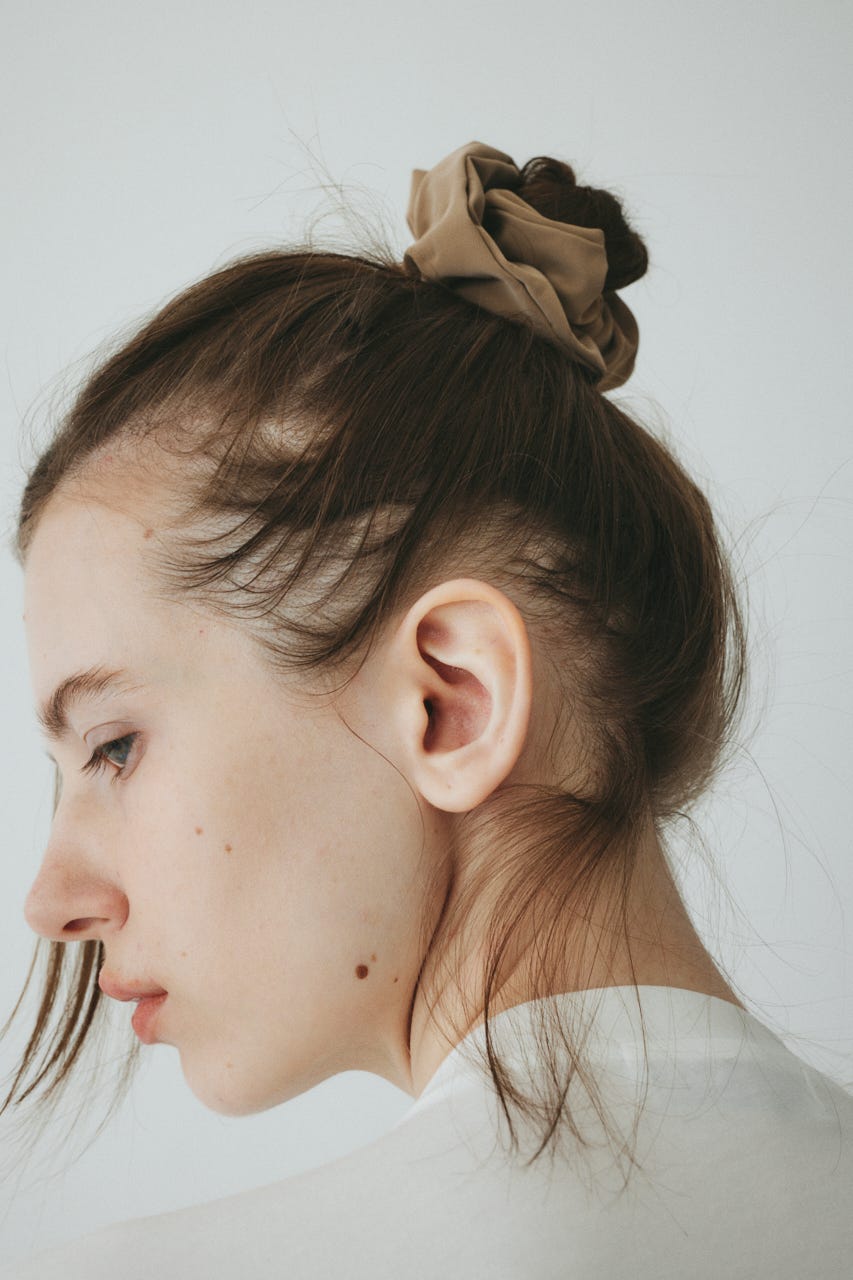 ［予約］Ribbon set scrunchie BRN FREE