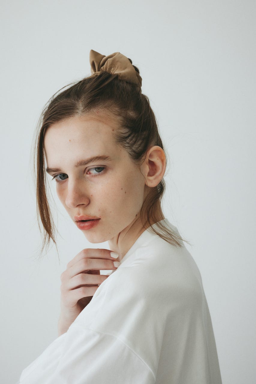 ［予約］Ribbon set scrunchie BRN FREE