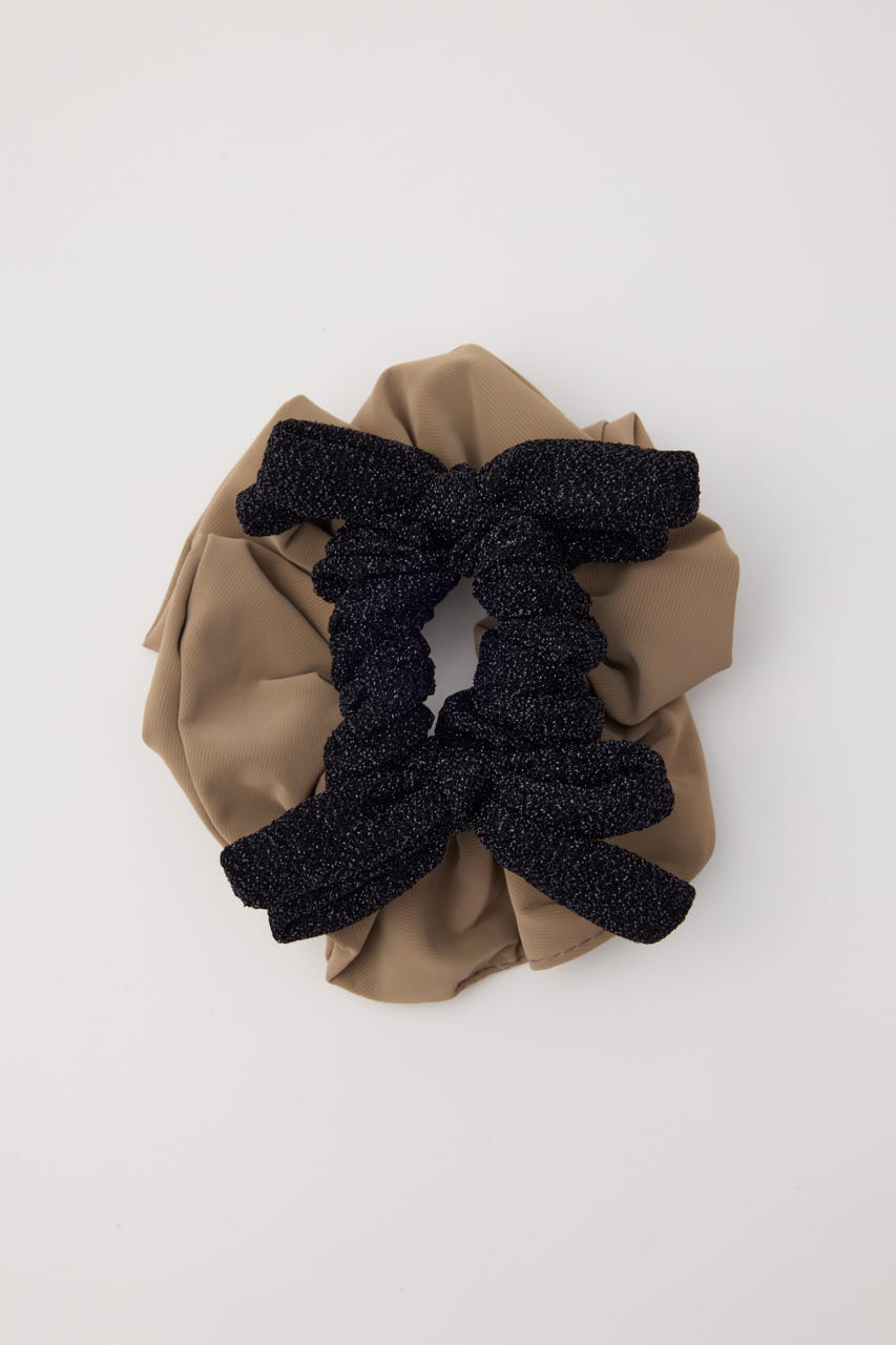 ［予約］Ribbon set scrunchie BRN FREE