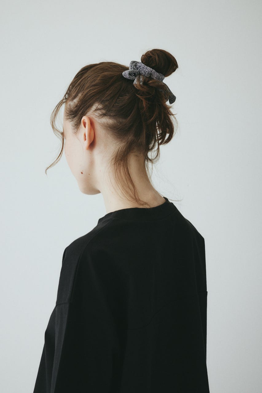 ［予約］Ribbon set scrunchie SLV FREE