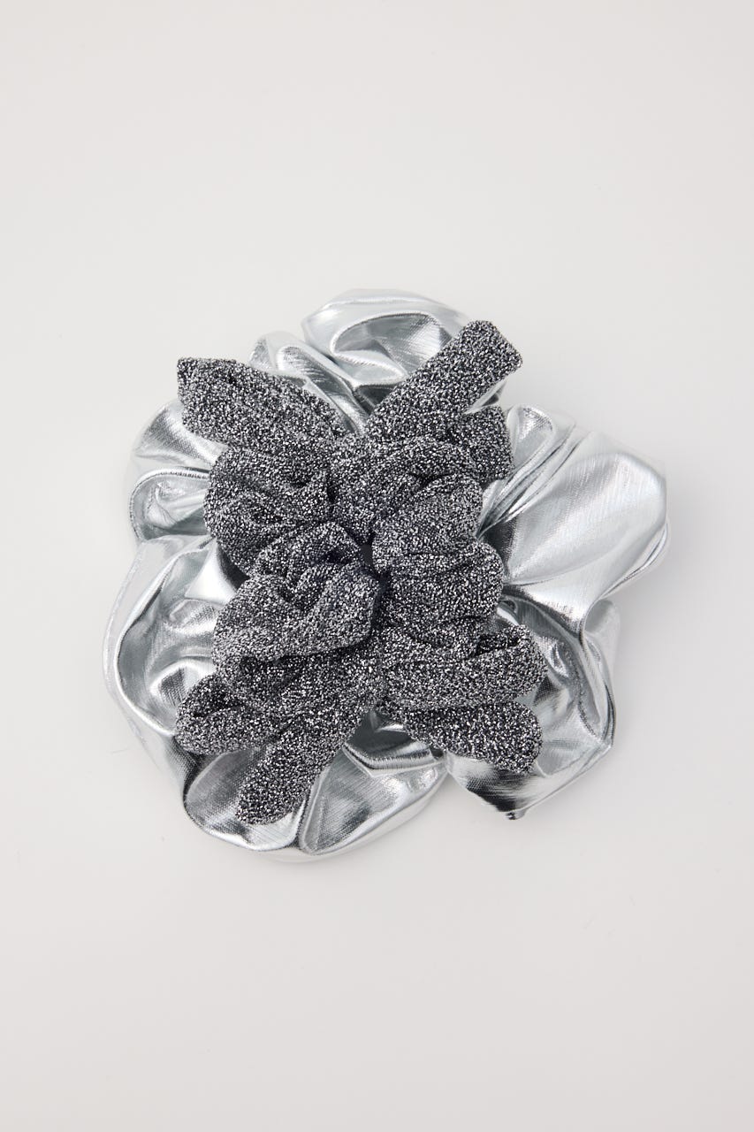 ［予約］Ribbon set scrunchie SLV FREE