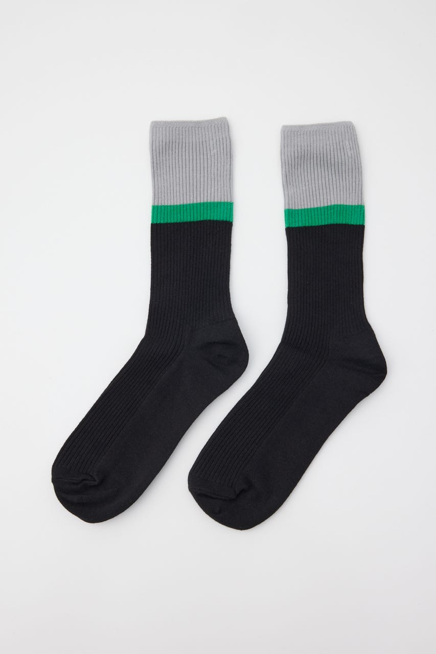 Color block socks BLK FREE