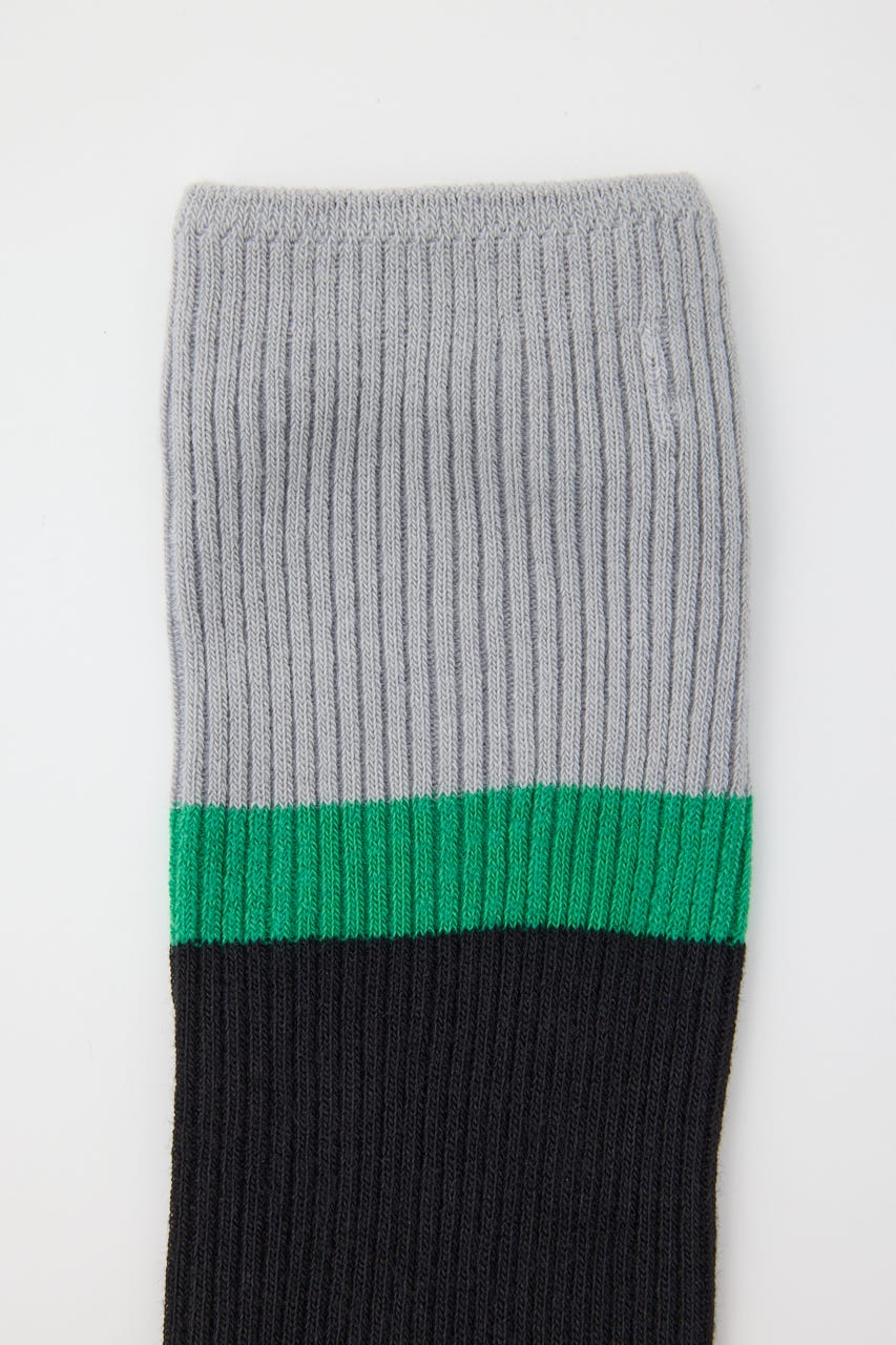 Color block socks BLK FREE