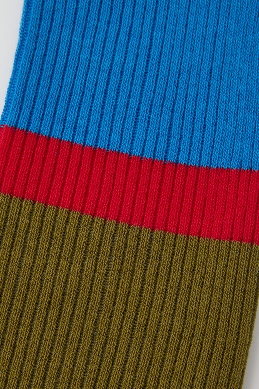 Color block socks KHA FREE
