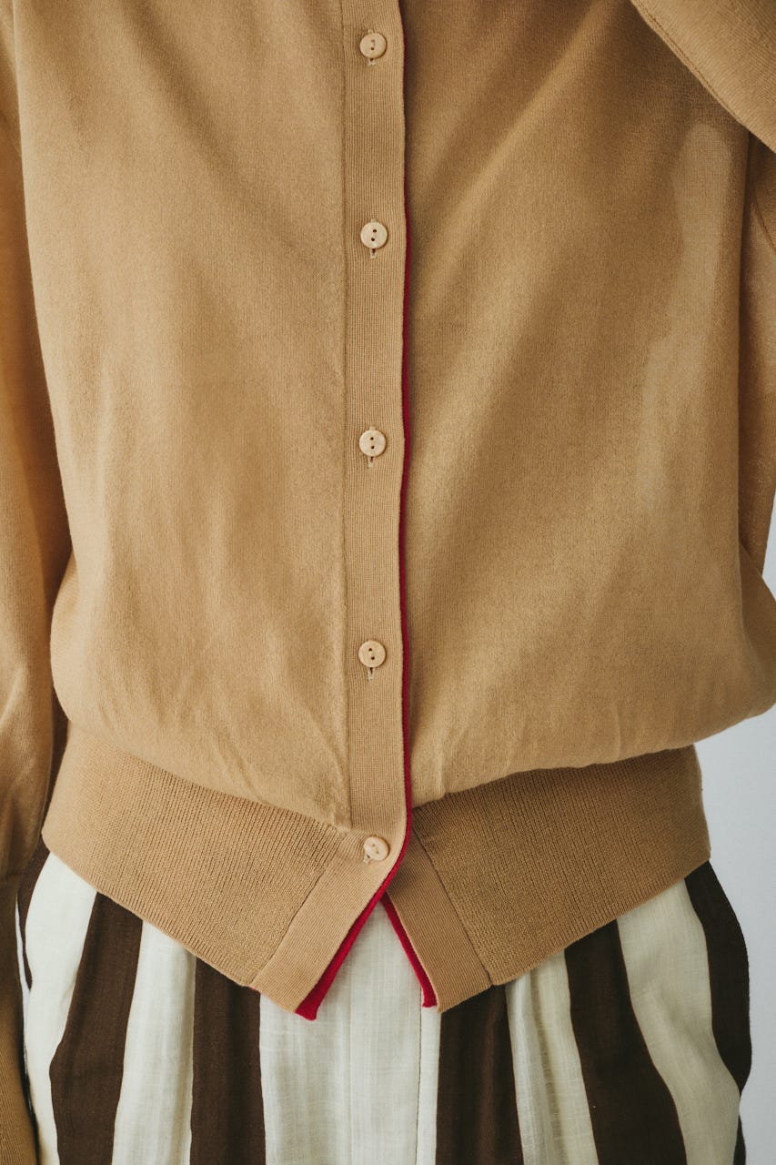 ［予約］Double end cardigan BEG FREE