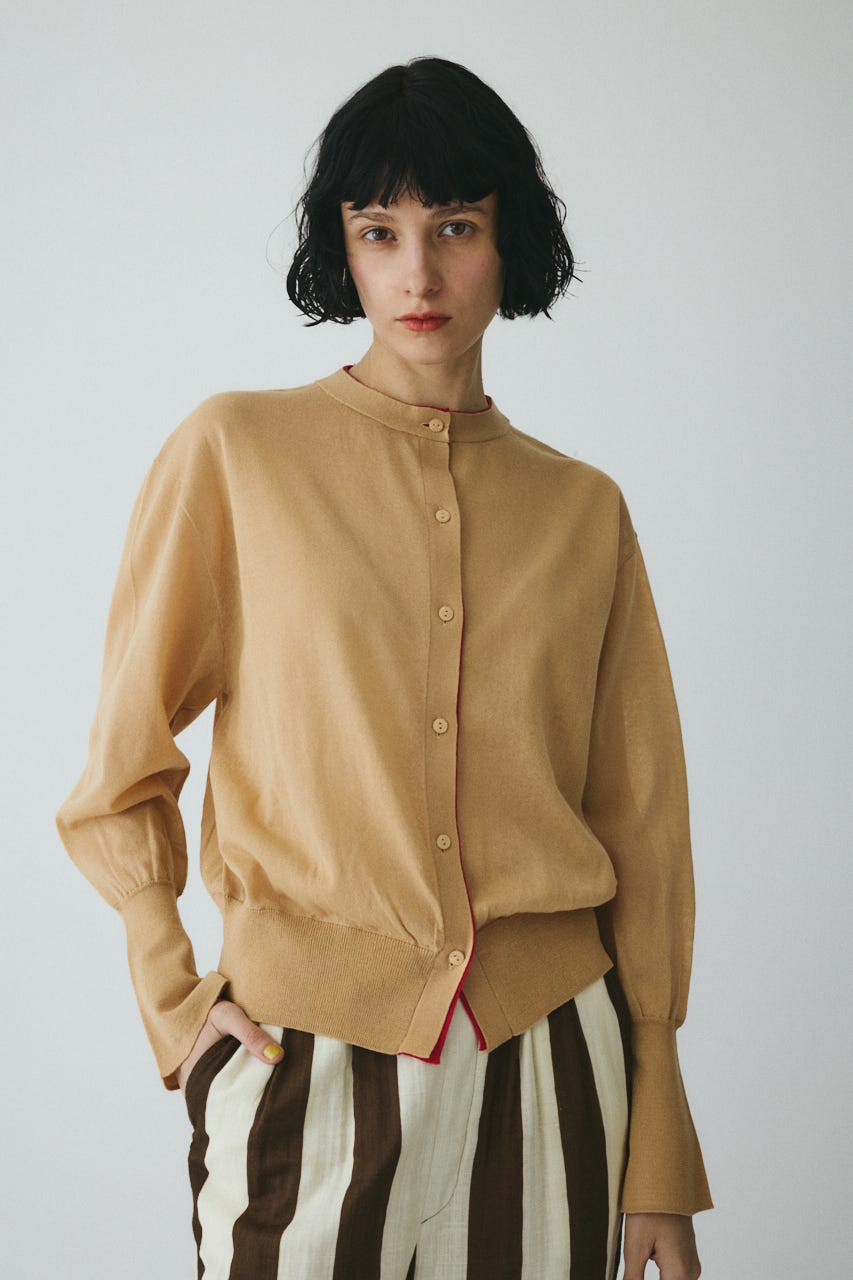 ［予約］Double end cardigan BEG FREE