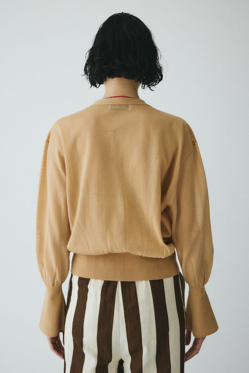 ［予約］Double end cardigan BEG FREE