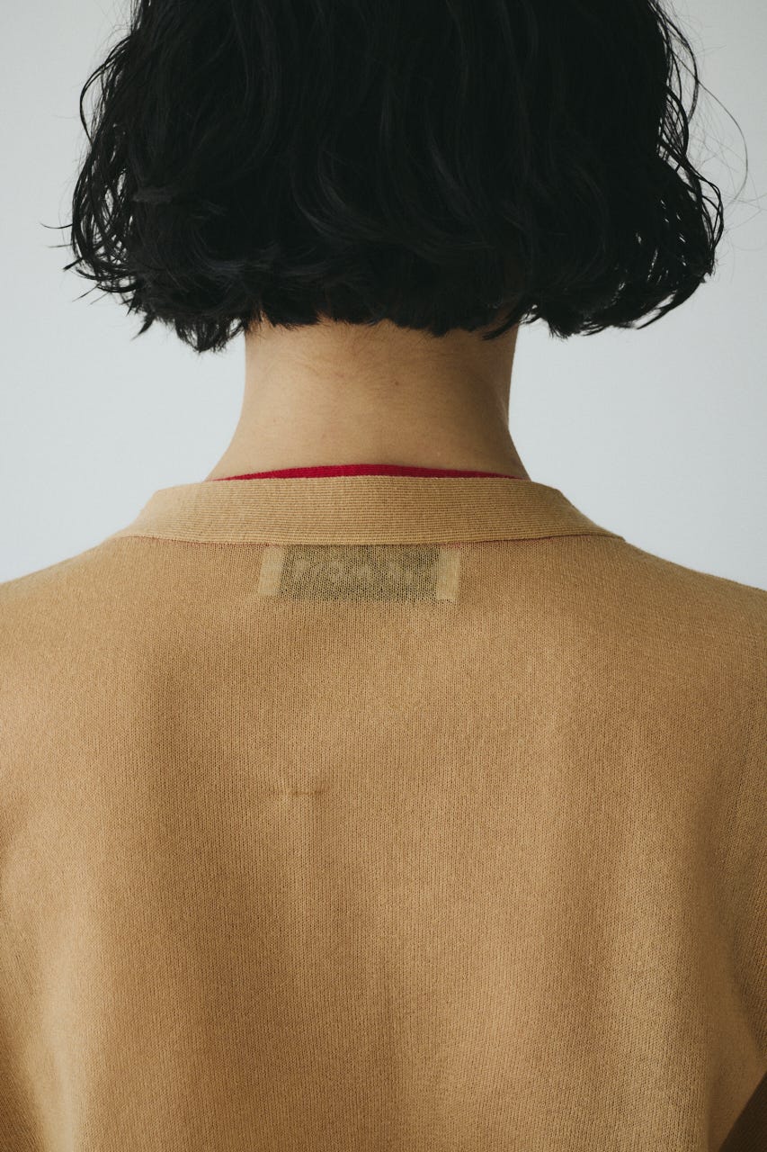［予約］Double end cardigan BEG FREE