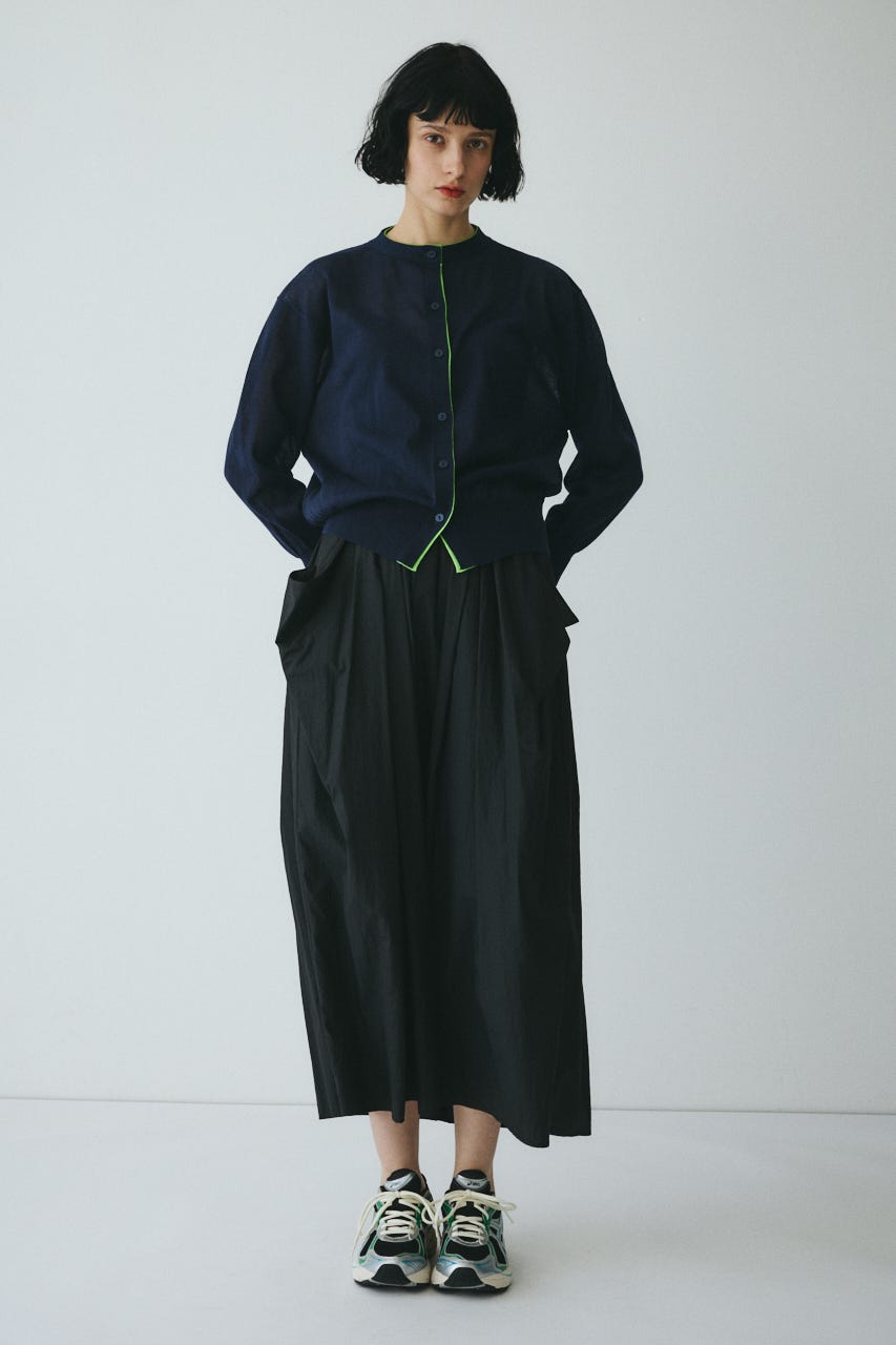 ［予約］Double end cardigan NVY FREE