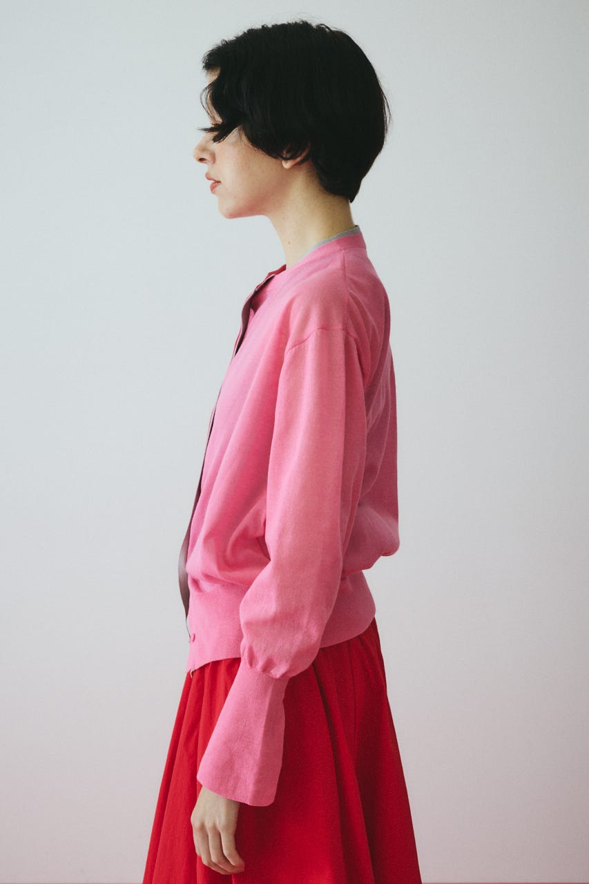 ［予約］Double end cardigan PNK FREE