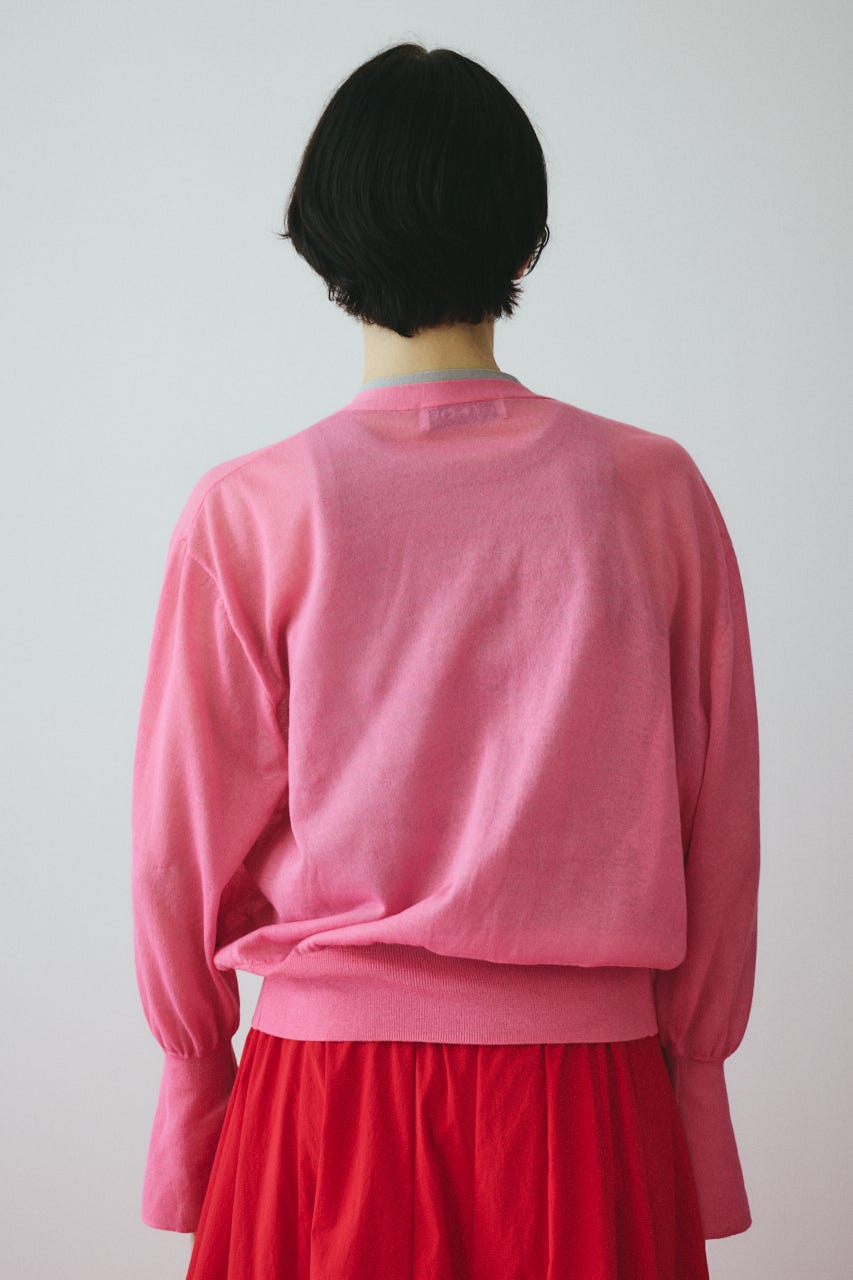 ［予約］Double end cardigan PNK FREE