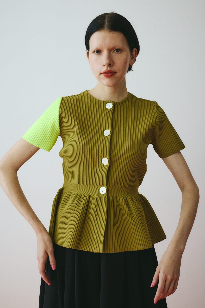 ［予約］Flare hem knit tops KHA FREE