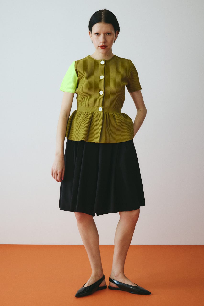 ［予約］Flare hem knit tops KHA FREE