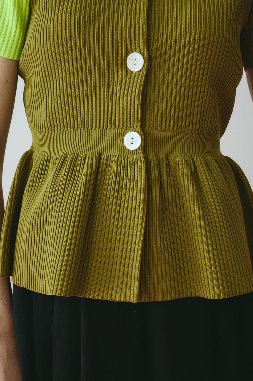 ［予約］Flare hem knit tops KHA FREE