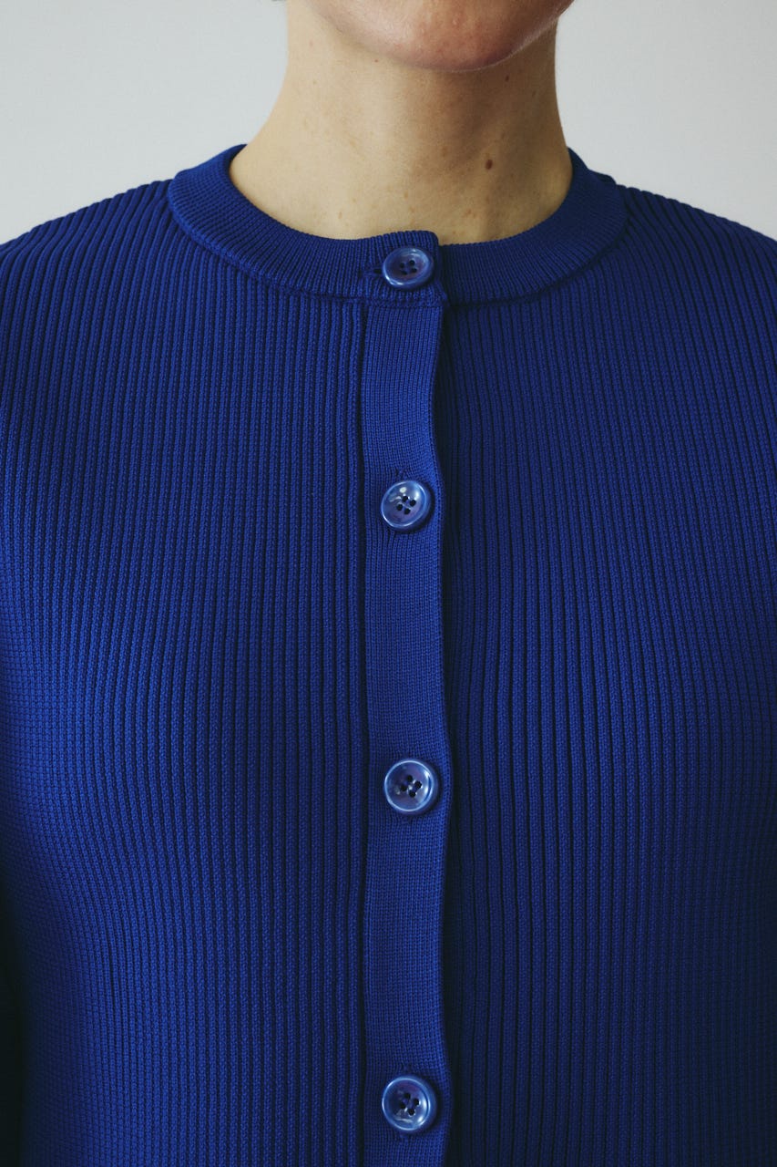 ［予約］Border sleeve knit tops BLU FREE
