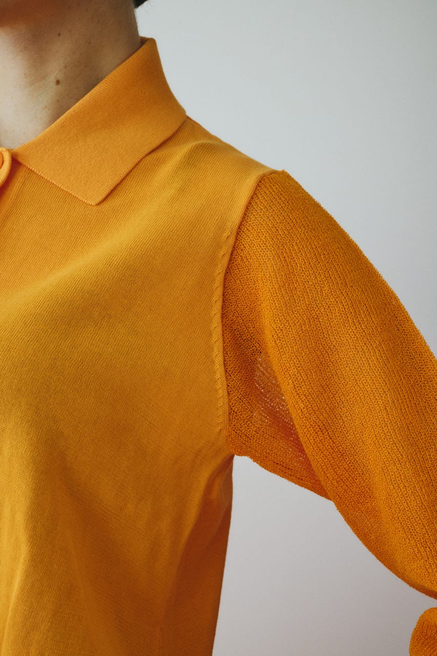 Sheer sleeve cardigan ORG FREE