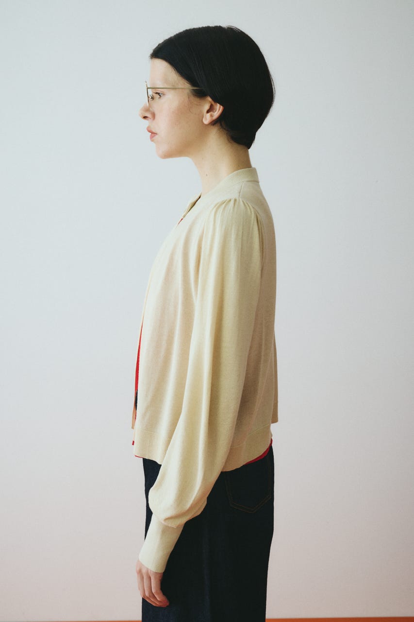 layered knit cardigan BEG FREE