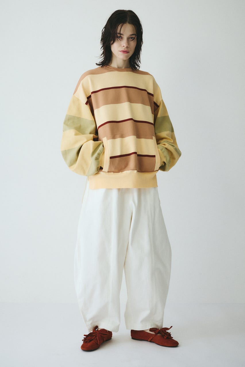 ［予約］Border boy knit tops 柄BEG FREE