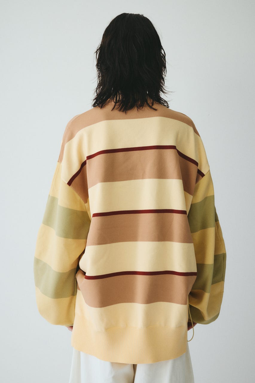 ［予約］Border boy knit tops 柄BEG FREE