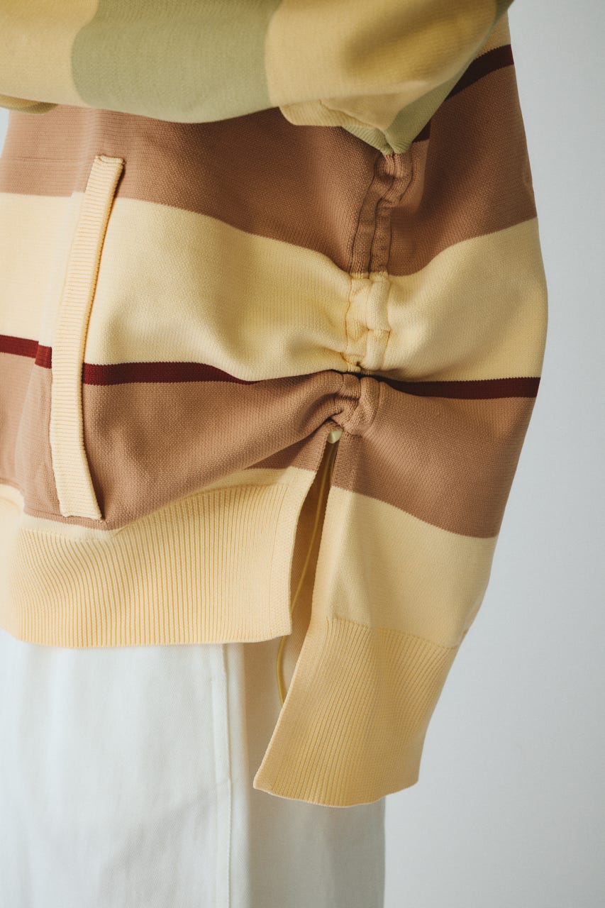 ［予約］Border boy knit tops 柄BEG FREE