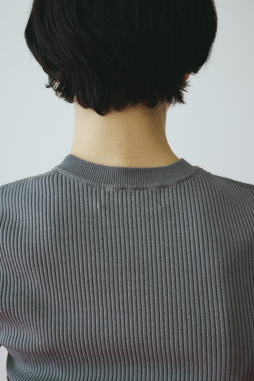 ［予約］Flare sleeve knit tops GRY FREE