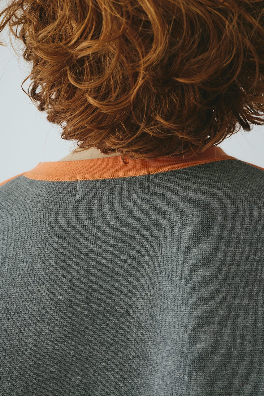 ［予約］Border box tops 柄ORG FREE