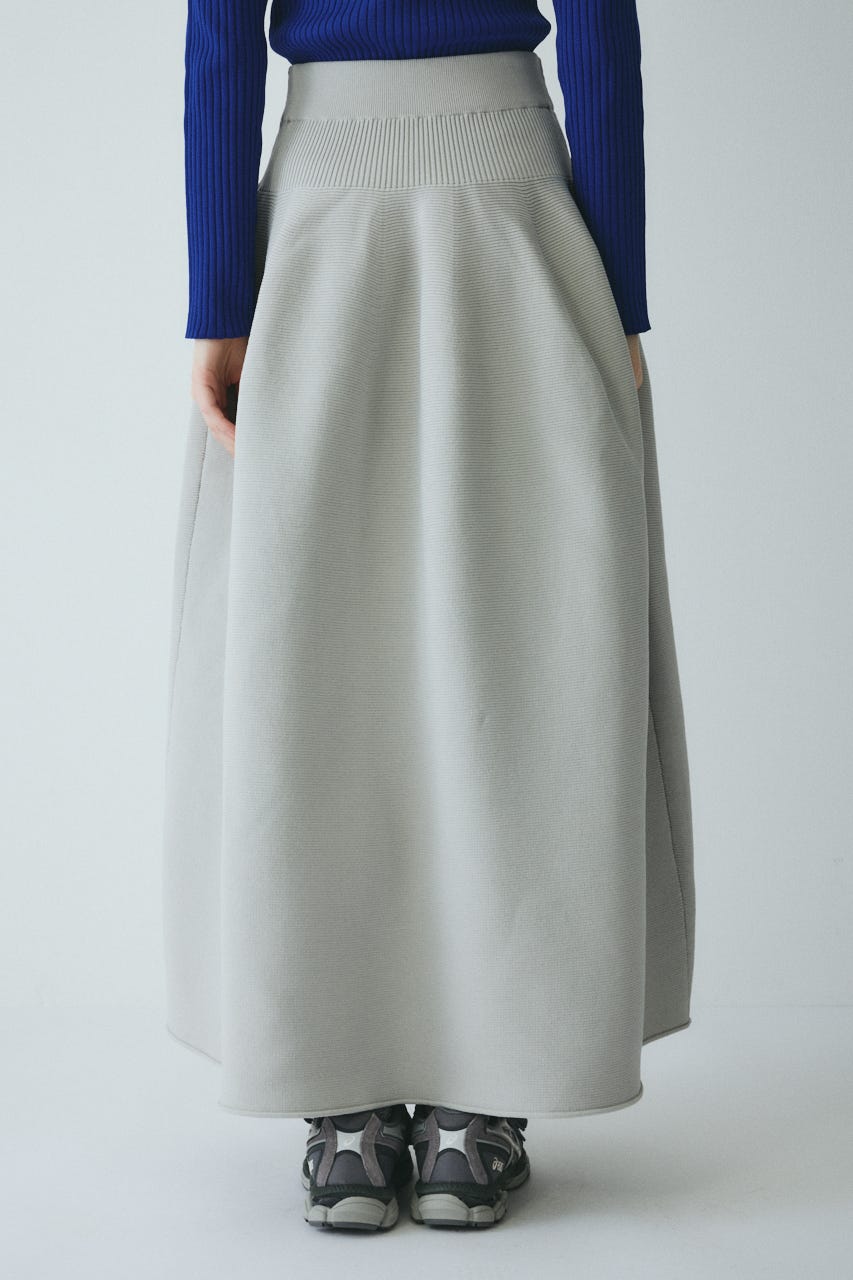 ［予約］Jersey volume knit skirt L/GRY FREE