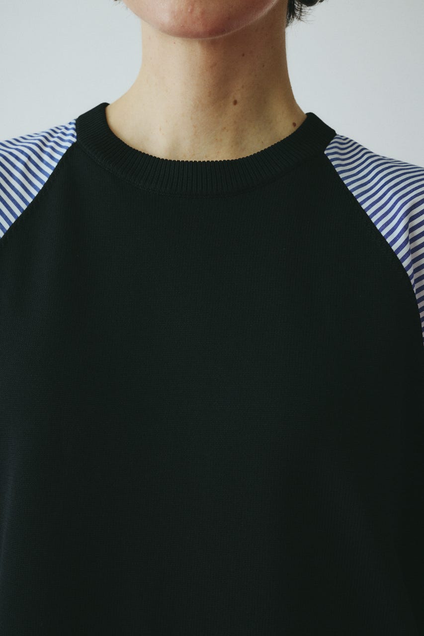 ［予約］Volume sleeve knit dress BLK FREE