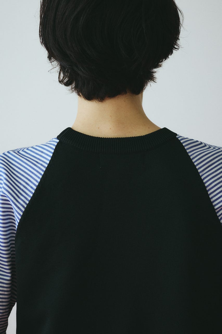 ［予約］Volume sleeve knit dress BLK FREE