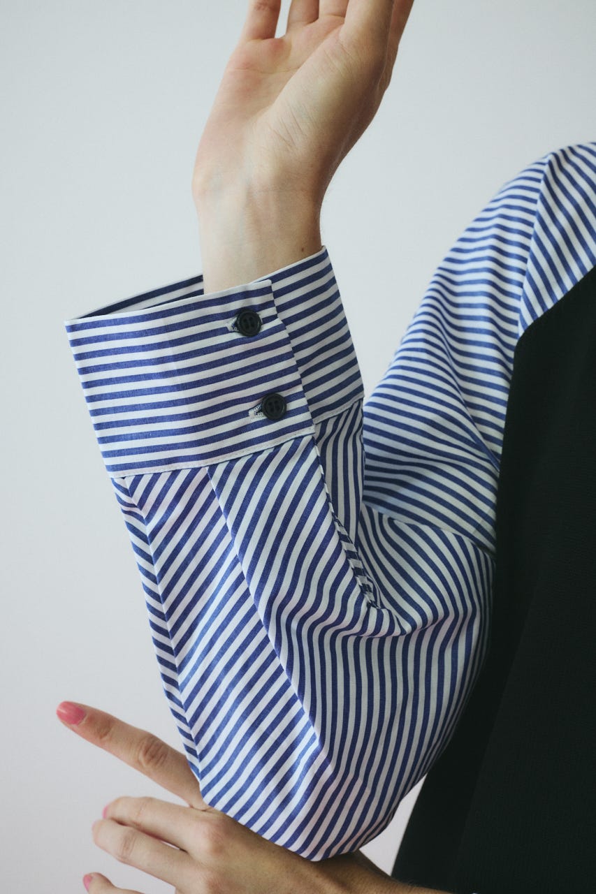 ［予約］Volume sleeve knit dress BLK FREE