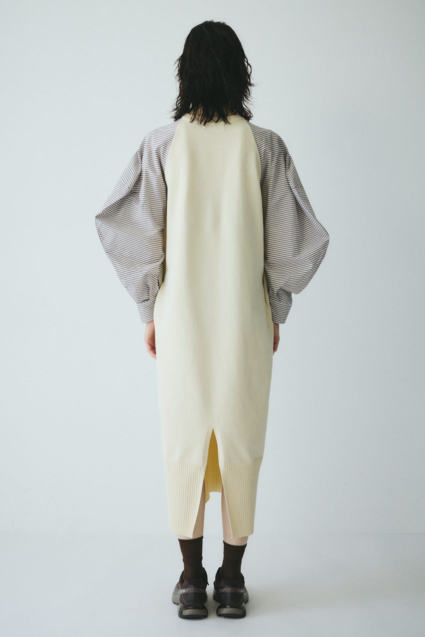 ［予約］Volume sleeve knit dress O/WHT FREE