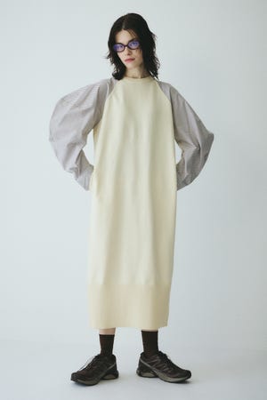 ［予約］Volume sleeve knit dress