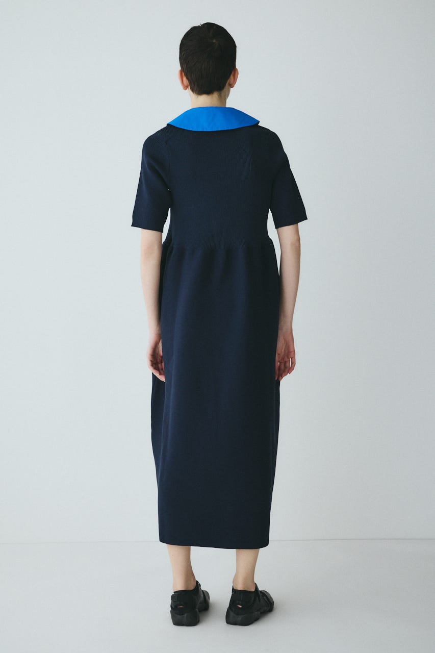 Knit balloon dress NVY FREE