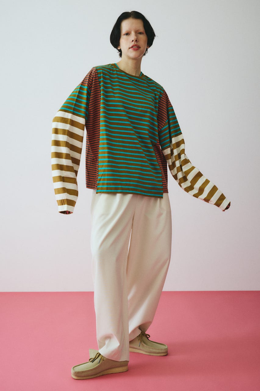 ［予約］Patchwork cut tops 柄KHA FREE