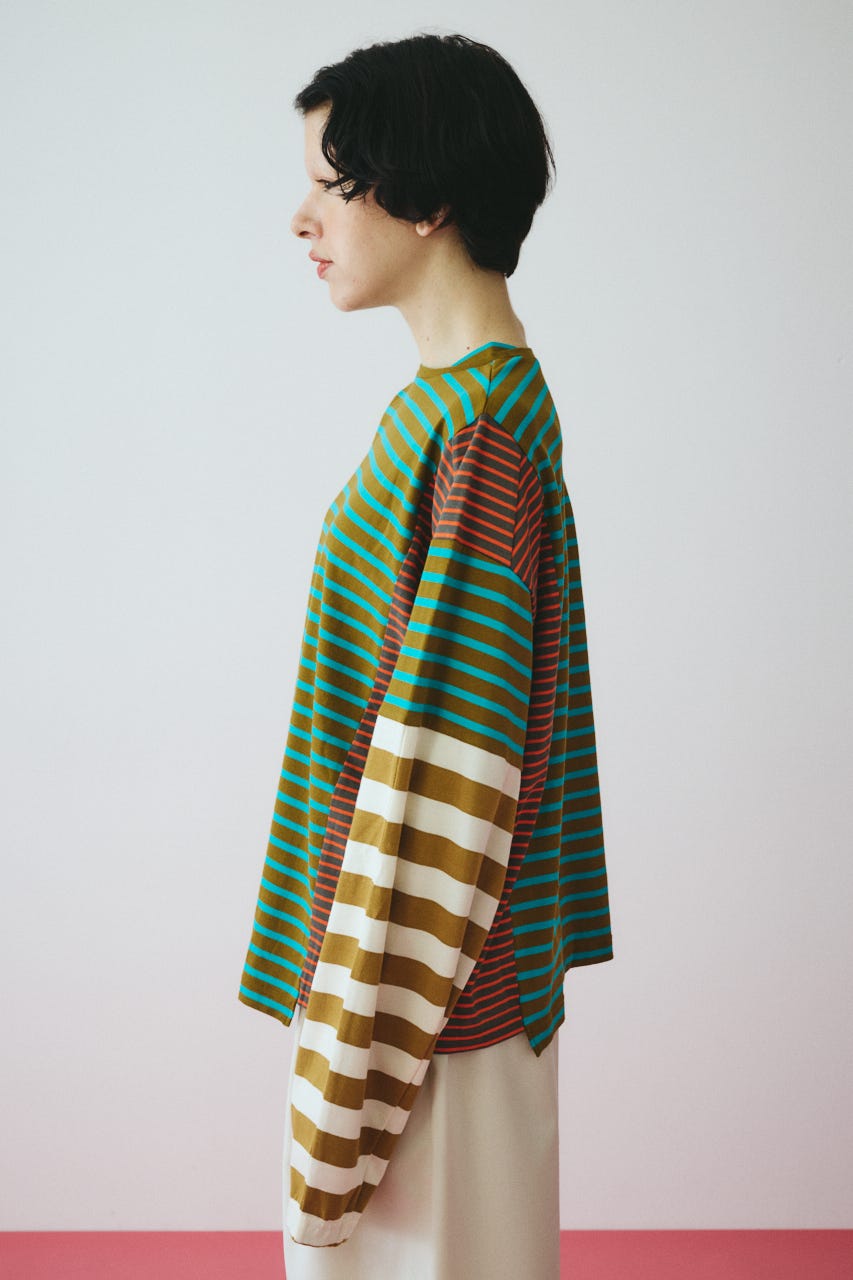 ［予約］Patchwork cut tops 柄KHA FREE